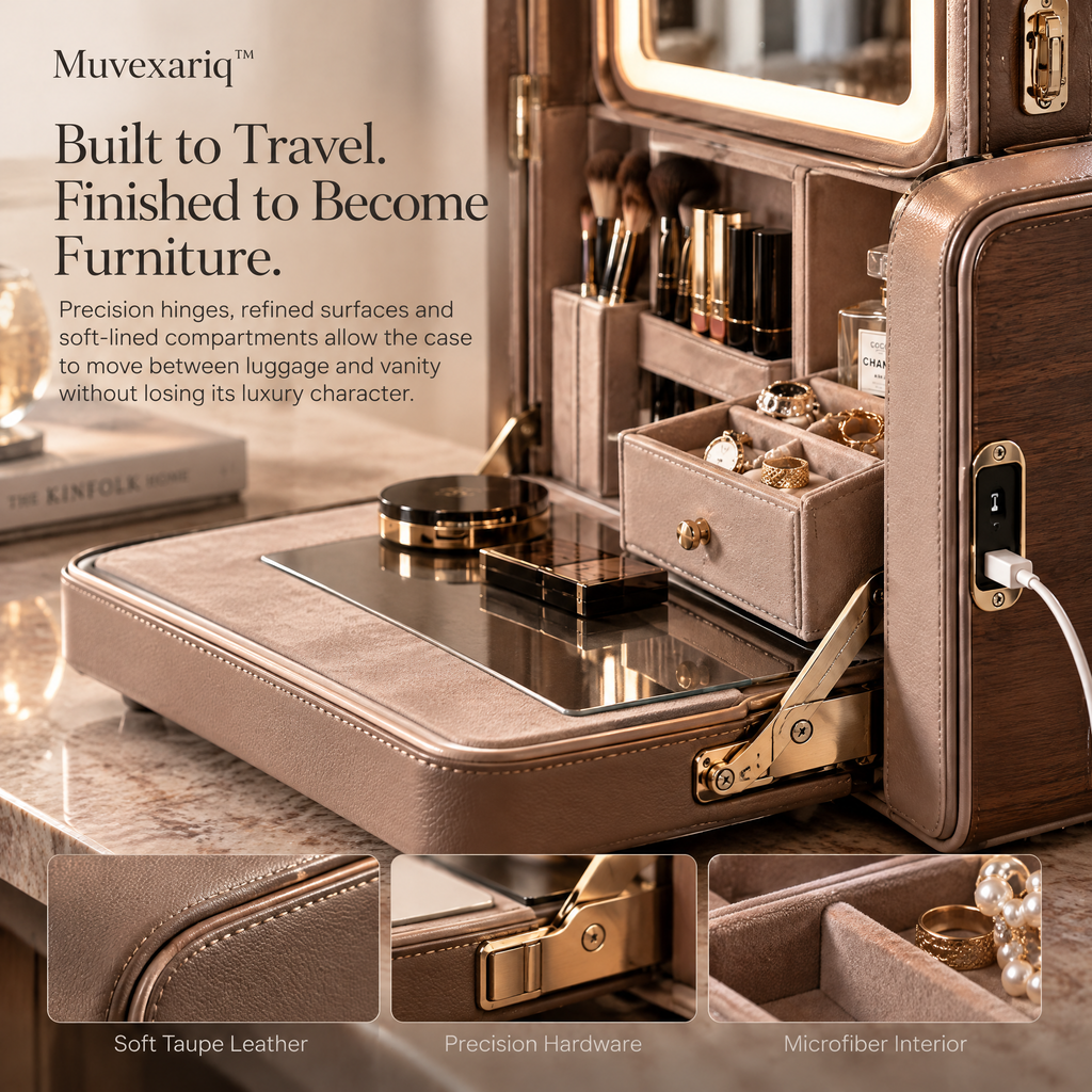 Muvexariq™ Convertible Beauty Valet Case