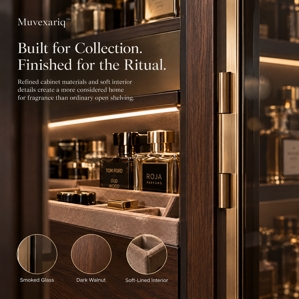 Muvexariq™ Perfume Wardrobe Climate Vault