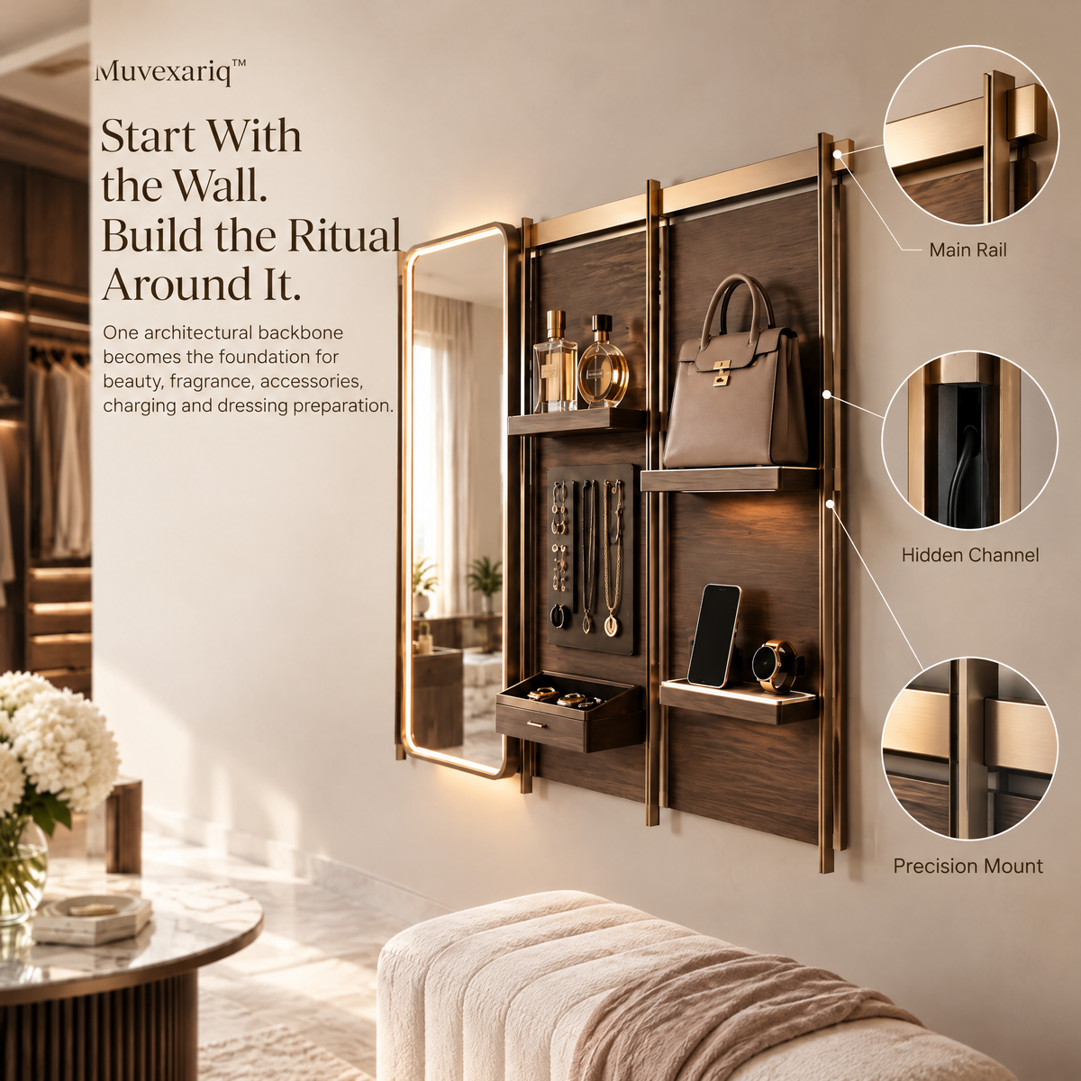 Muvexariq™ Modular Personal Ritual Wall