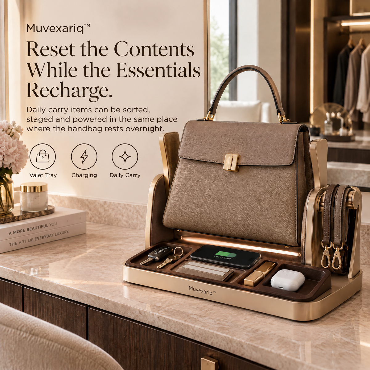 Muvexariq™ Smart Handbag Reset Dock