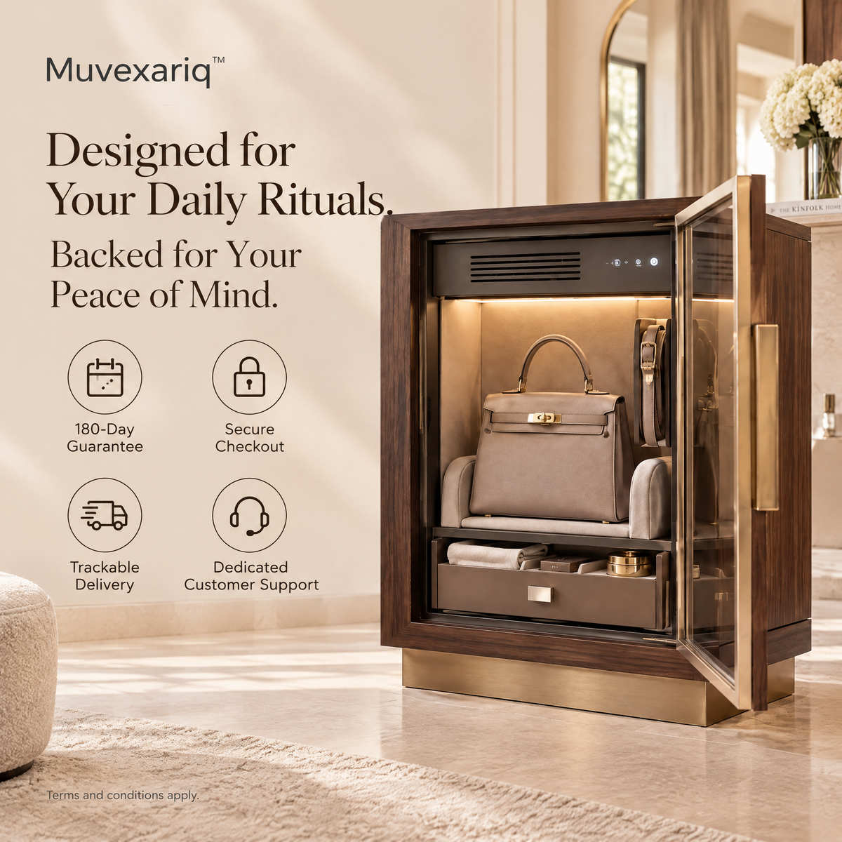 Muvexariq™ Handbag Climate &amp; Shape Vault