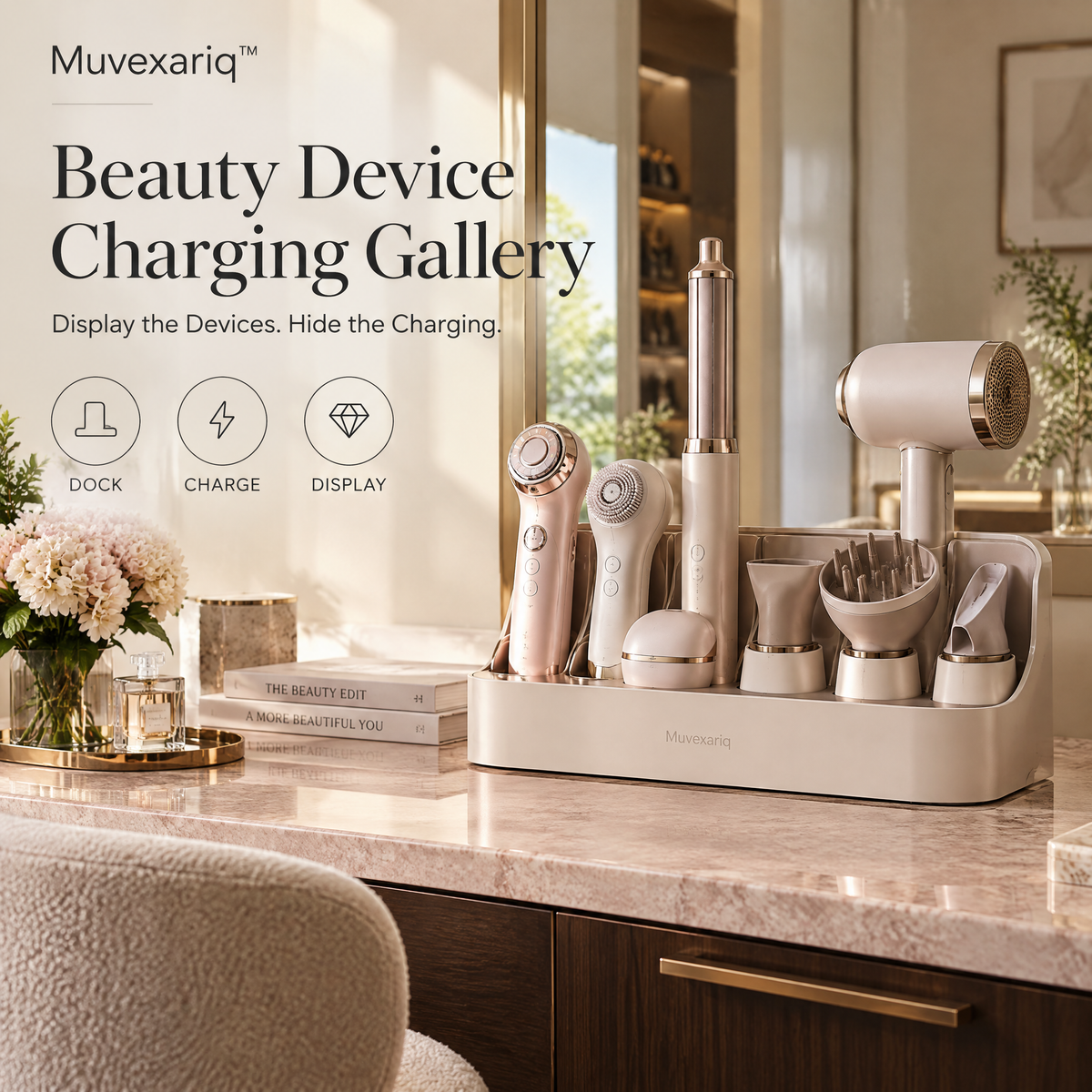 Muvexariq™ Beauty Device Charging Gallery