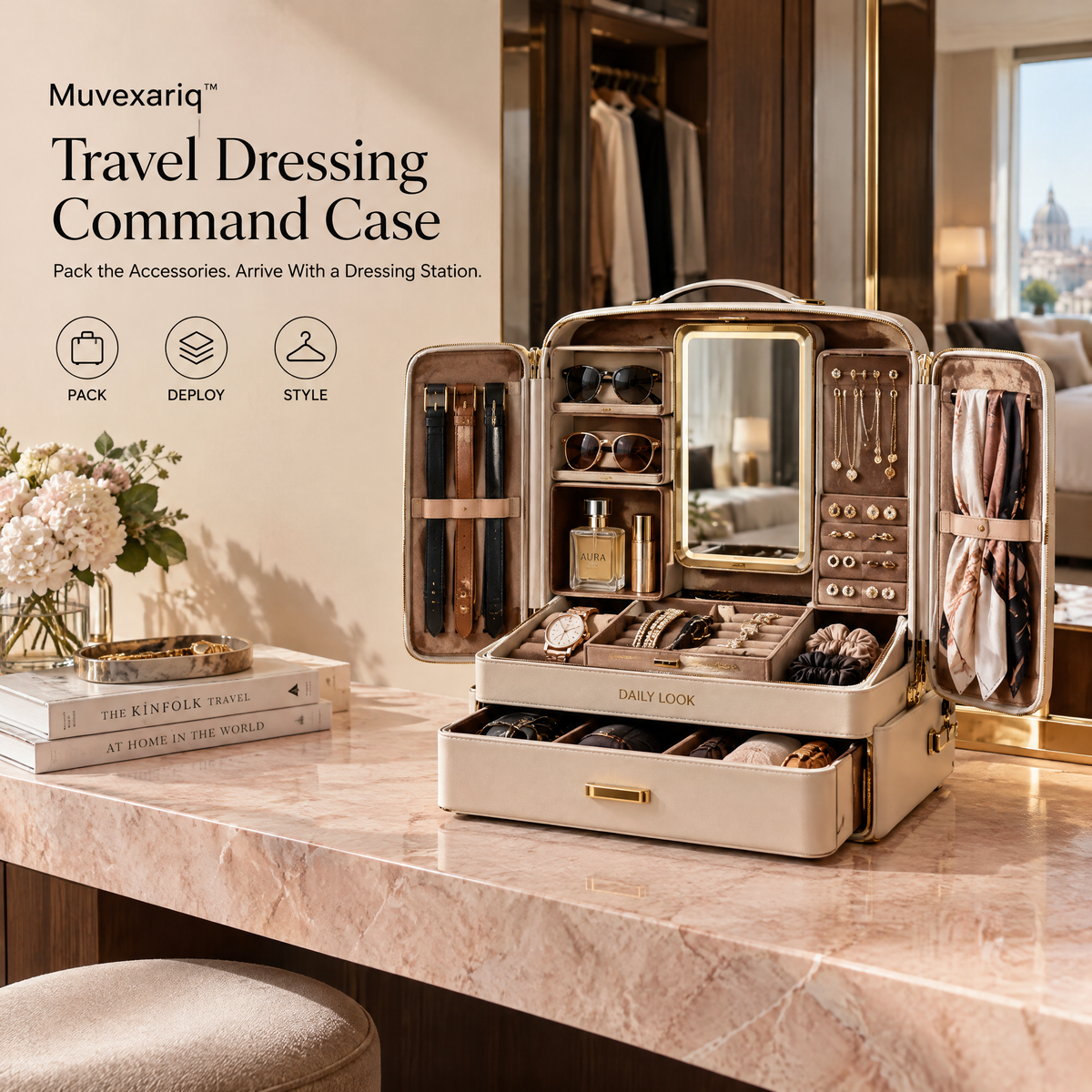 Muvexariq™ Travel Dressing Command Case