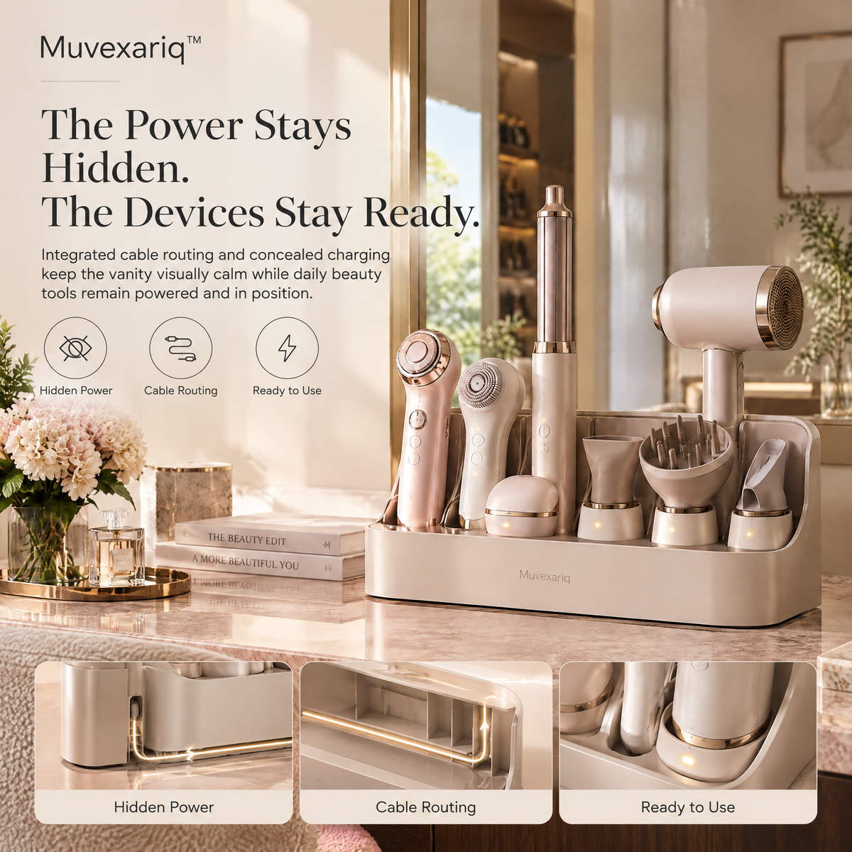 Muvexariq™ Beauty Device Charging Gallery