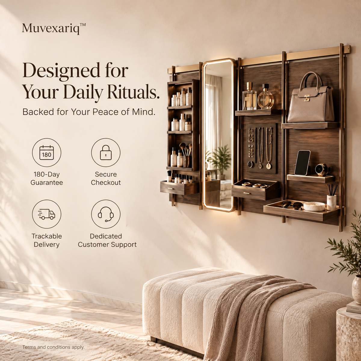 Muvexariq™ Modular Personal Ritual Wall