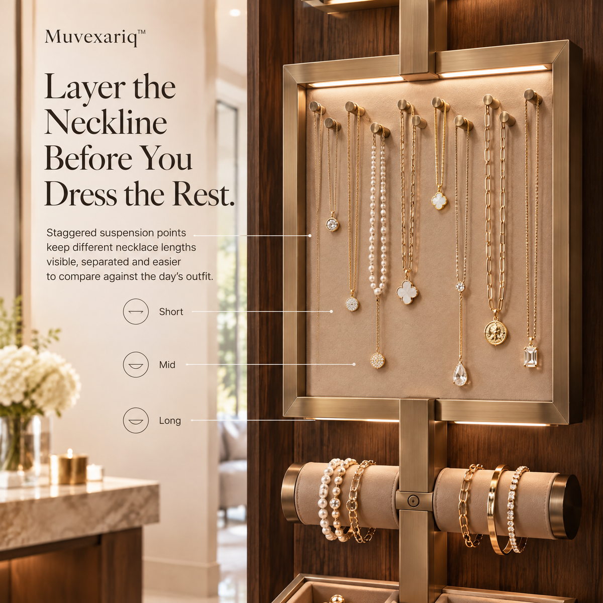Muvexariq™ Jewelry Dressing Spine
