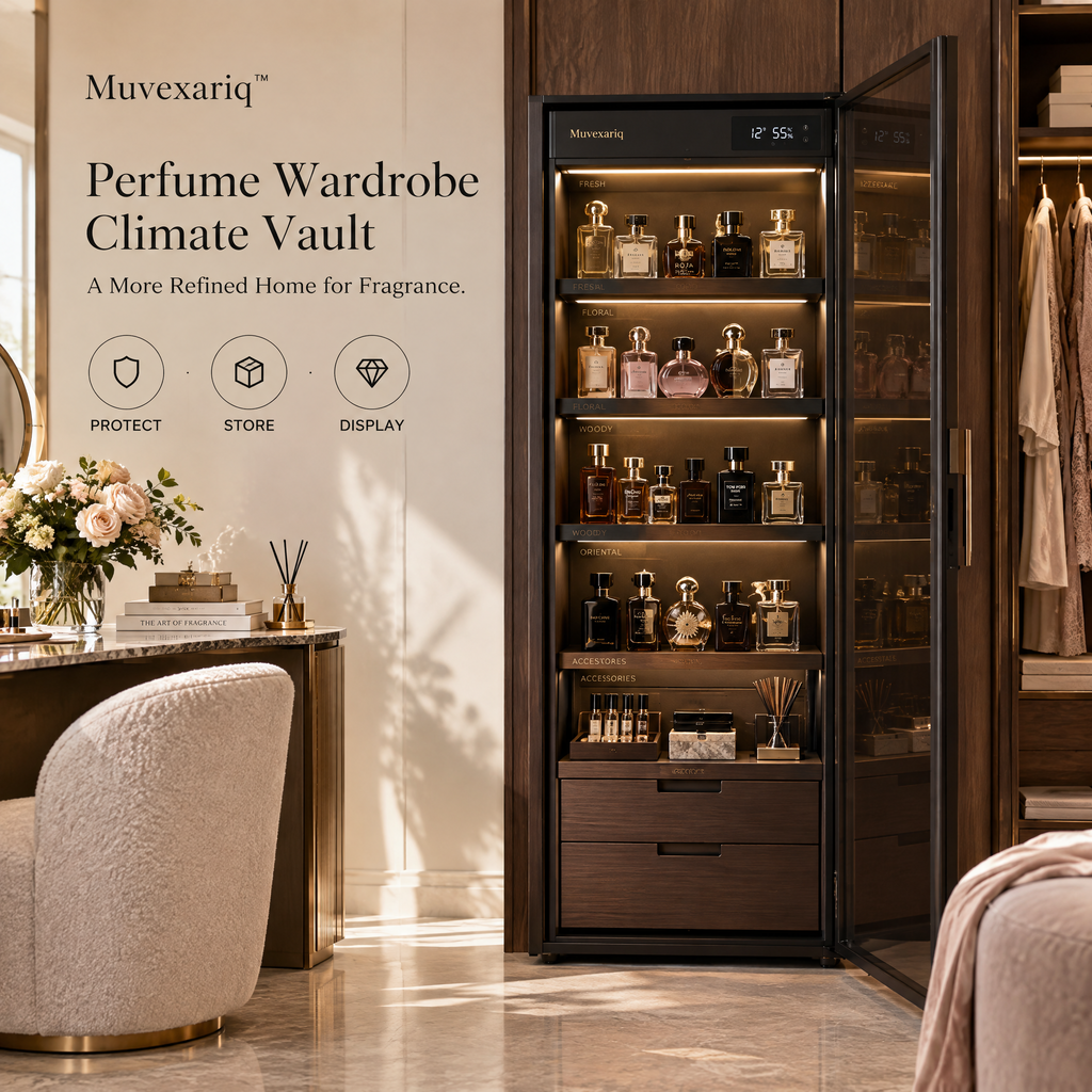 Muvexariq™ Perfume Wardrobe Climate Vault