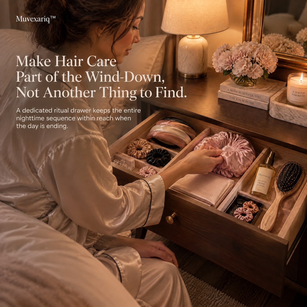 Muvexariq™ Silk Hair Ritual Drawer