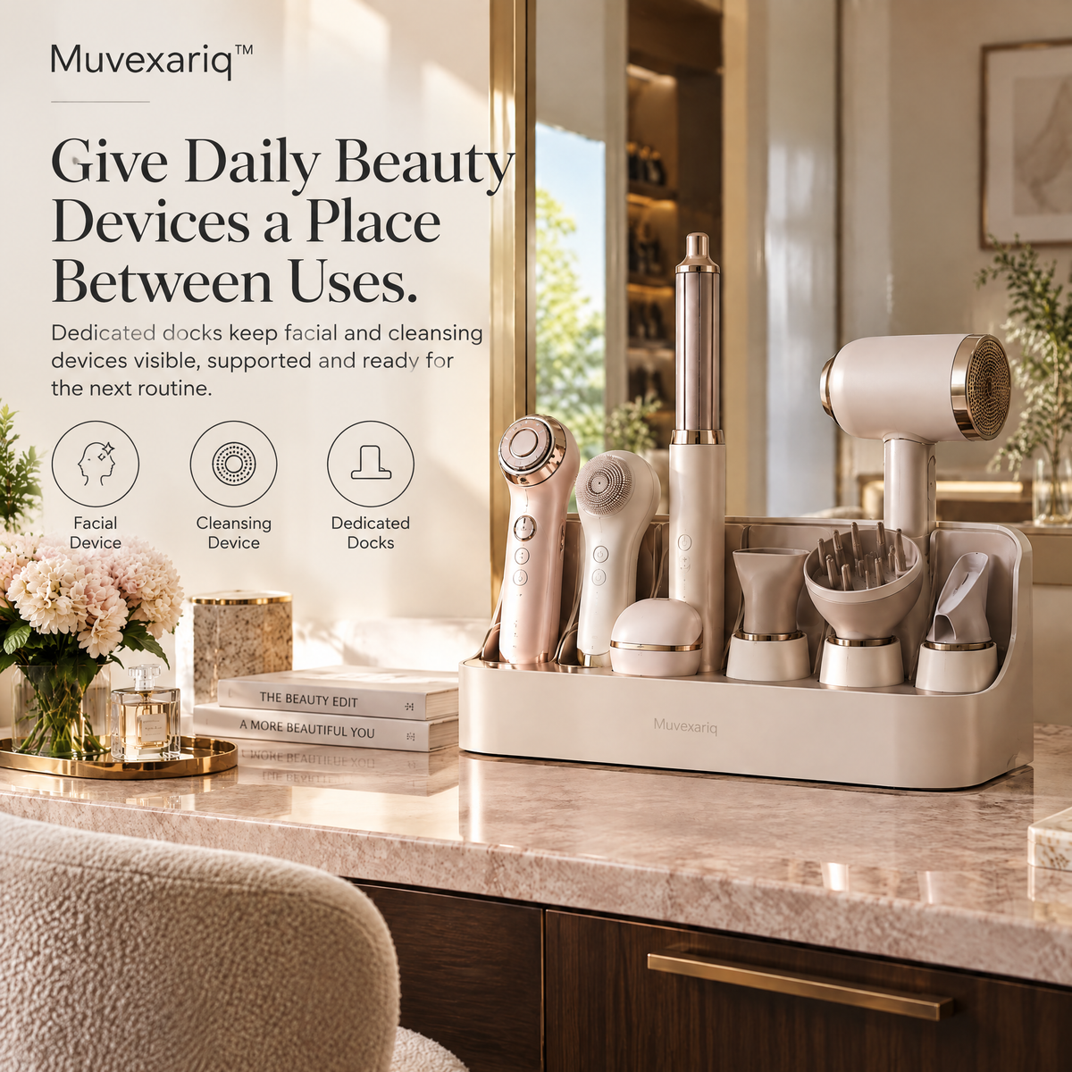 Muvexariq™ Beauty Device Charging Gallery
