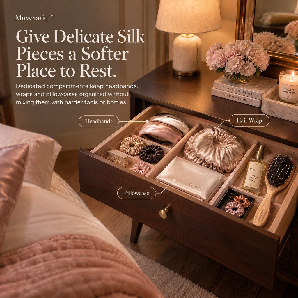 Muvexariq™ Silk Hair Ritual Drawer