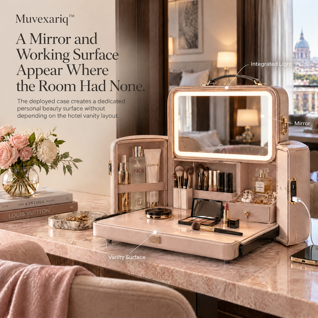 Muvexariq™ Convertible Beauty Valet Case